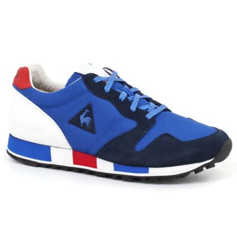 <p>Now which stylish and aloof European nation are these fantastically retro trainers by Le Coq Sportif celebrating? </p><p>Who could it be? </p><p><em>Who?</em></p><p><em>Le Coq Sportif Omega BBR, £150, <a rel="nofollow noopener" href="https://www.lecoqsportif.com/uk-en/e-shop/sport-HOMMEEU17FWOMEGA_BBR001-omega-bbr.html?codcoul=BLEBLE" target="_blank" data-ylk="slk:lecoqsportif.com;elm:context_link;itc:0;sec:content-canvas" class="link ">lecoqsportif.com</a></em></p>