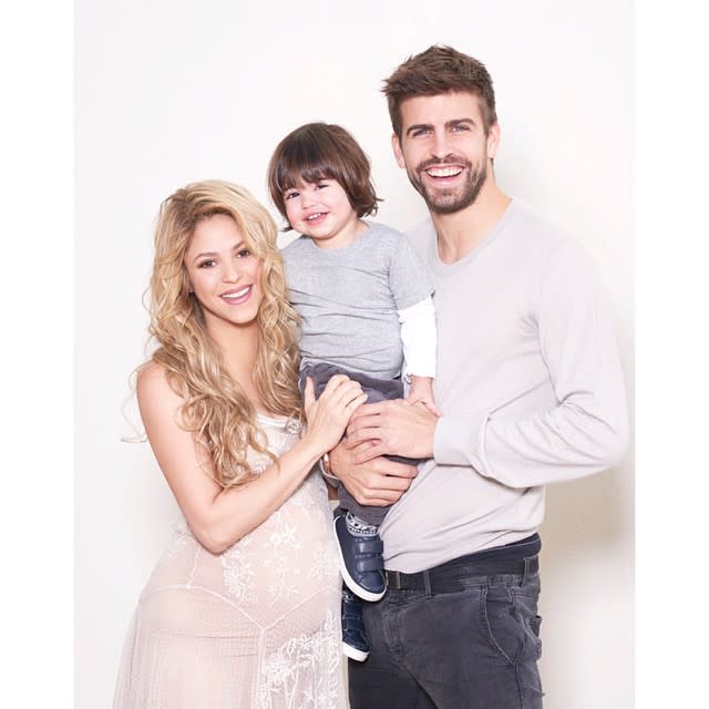 Here's hoping Shakira's son, Sasha, follows in his father's athletic footsteps! On Wednesday, Shakira shared this adorable video of her youngest son Sasha with her boyfriend, pro soccer player Gerard Pique, taking what appears to be his first kick at a soccer ball. "Happy 6 months Sasha! Shak," the Columbian superstar wrote on Instagram. <strong>WATCH: How Shakira Met Her Baby Daddy</strong> Shakira, 38, and Gerard, 28, welcomed baby Sasha in January. The attractive couple are also parents to their 2-year-old son, Milan. In April, the "Can't Remember to Forget You" shared her parenting philosophy with <em>Parents Latina</em>. "In Spain, parents speak to their children as equals, and I feel that the children respond in turn," she said. "Their dad and I both grew up in very close-knit families, and that has made us openly affectionate parents." With babies as cute and healthy-looking as Sasha and Milan, the parents are obviously doing something right. <strong>WATCH: Shakira and Gerard Pique Welcome Baby Sasha!</strong> Watch the ridiculously cute video below to see Shakira teaching Milan how to read!