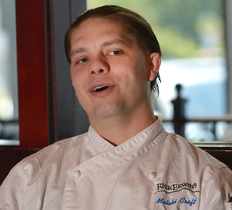 The executive chef at Rick Erwin's Clemson restaurant Malaki Craft brought his friends Ryan Smutzki (executive chef at Rick Erwins Level 10) and Ryan's wife Gianna Smutzki (executive chef at Rick Erwin's West End Grille) into the restaurant group.  Here, Executive Chef Malaki Craft talks about his shared history working with the two other executive chefs in the restaurant group. 