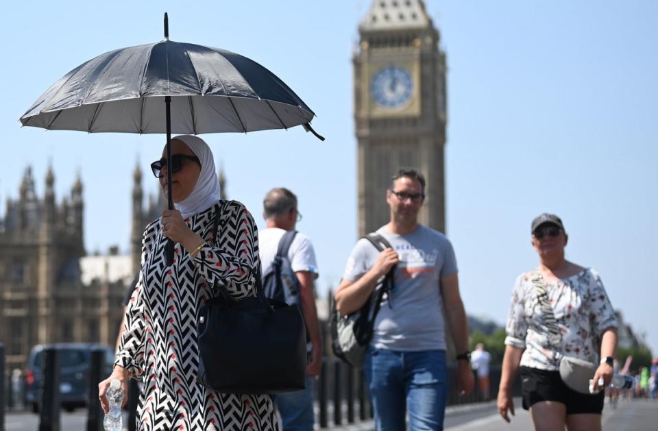 The UK was hit with record 40C temperatures earlier this month (EPA)