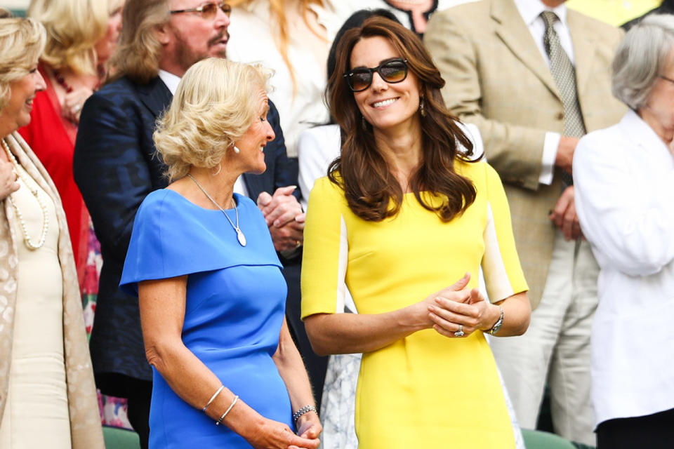 JULY: At Wimbledon, this Vivacious Chestnut hair color is very much popping against her yellow dress.