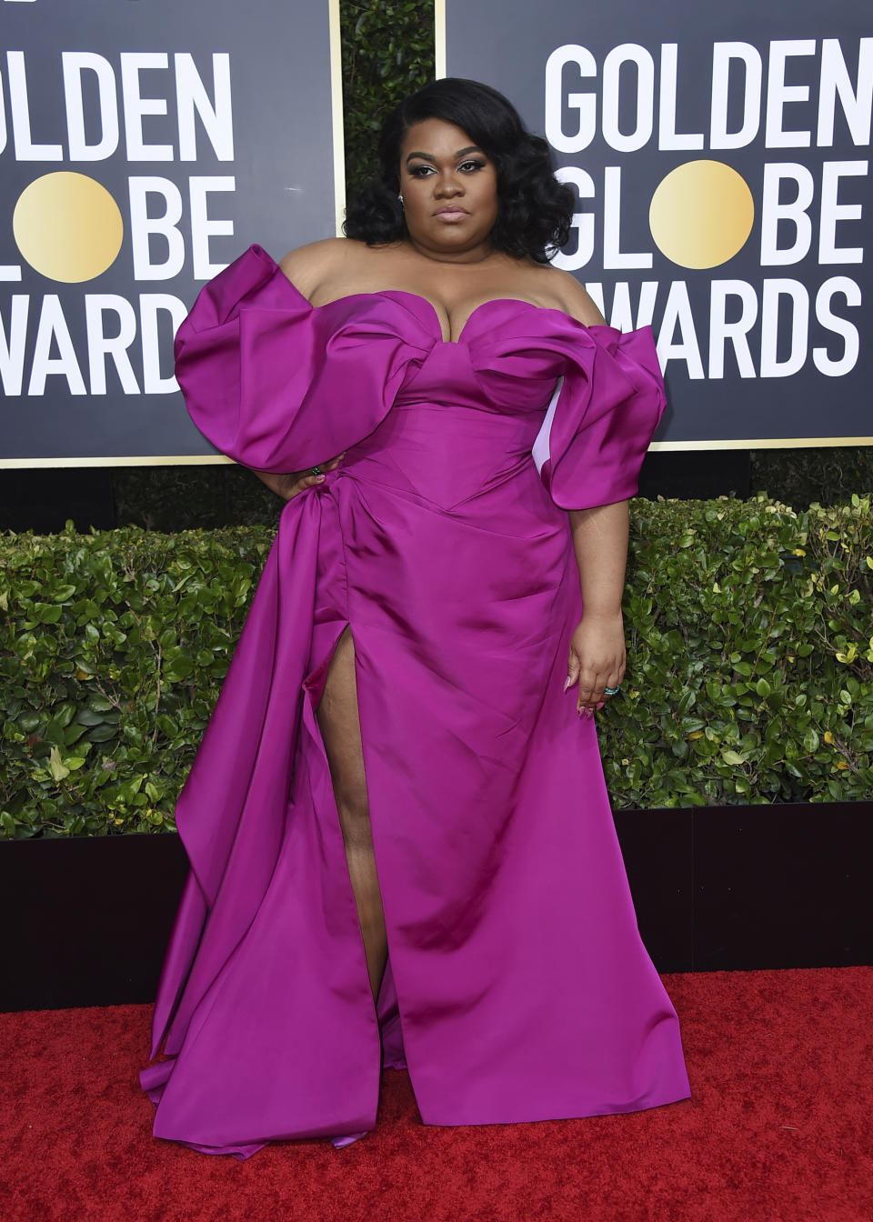 Da'Vine Joy Randolph arrives at the 77th annual Golden Globe Awards at the Beverly Hilton Hotel on Sunday, Jan. 5, 2020, in Beverly Hills, Calif. (Photo by Jordan Strauss/Invision/AP)