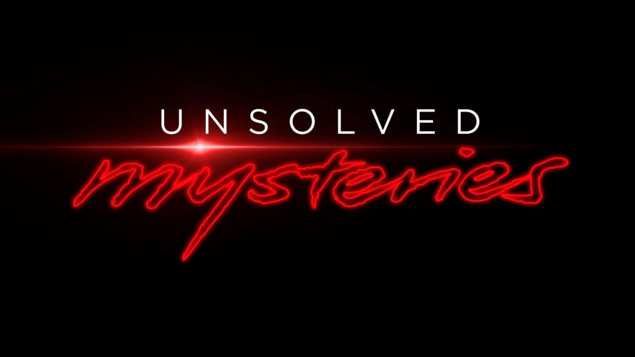  Unsolved Mysteries show logo. 
