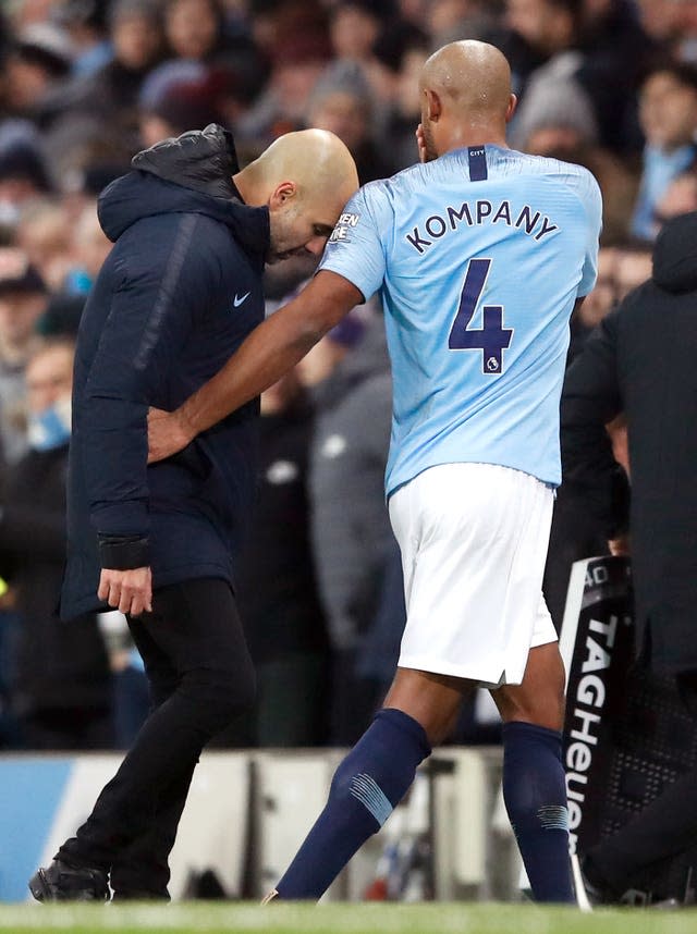 Kompany and Guardiola enjoyed a successful time together