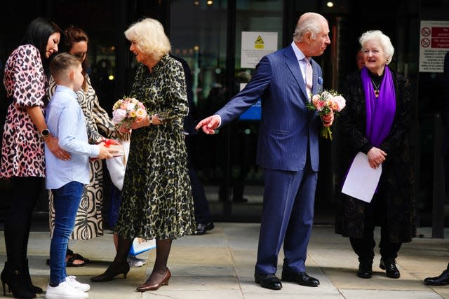 Royal visit to Macmillan Cancer Centre