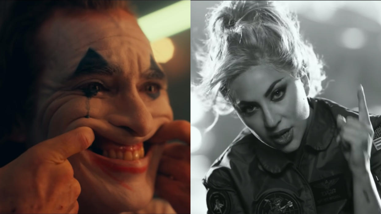  Joaquin Phoenix as Joker and Lady Gaga 