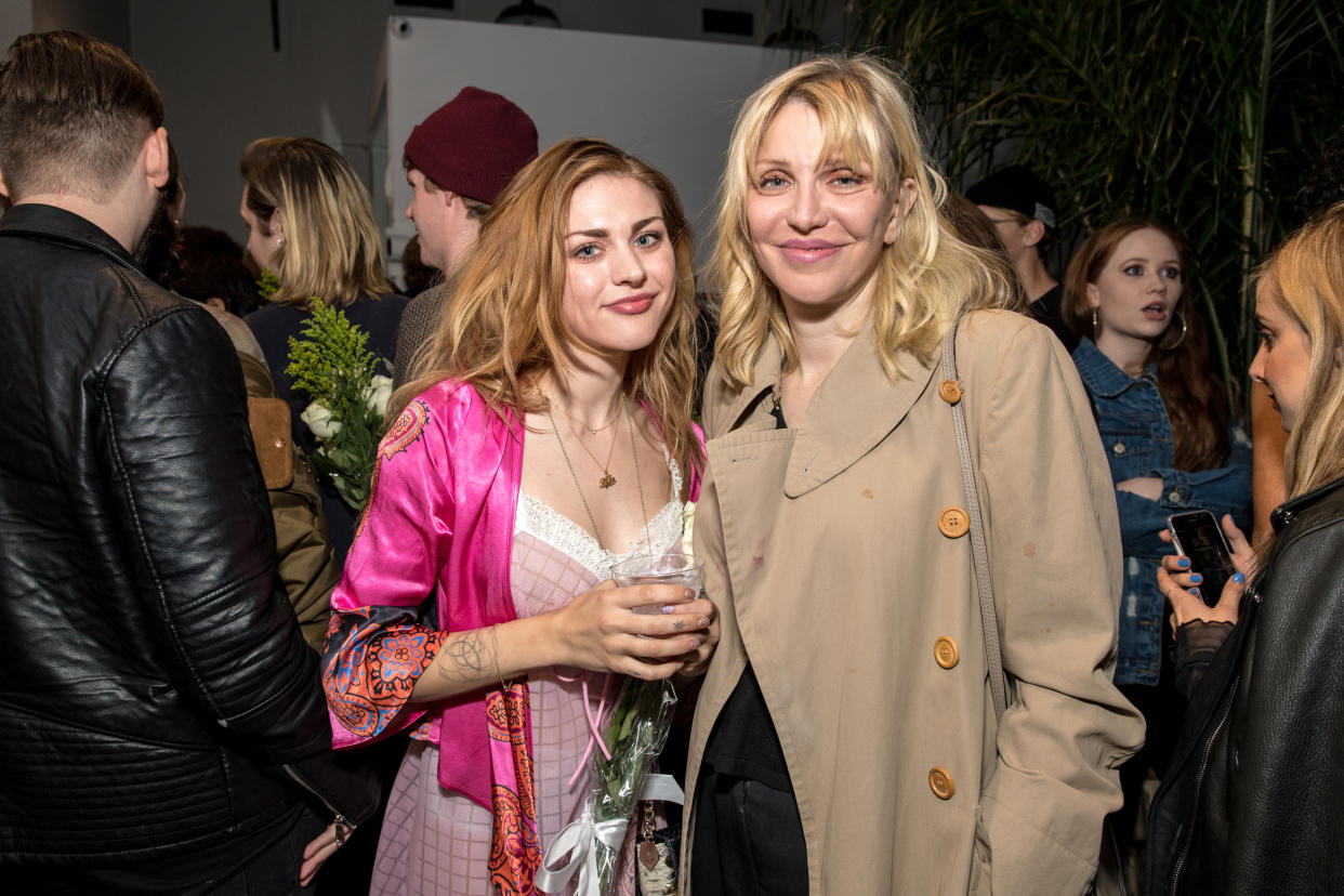Frances Bean Cobain and Courtney Love at the launch and store opening of Other Peoples Children in Los Angeles on March 8. (Photo: Emma McIntyre/Getty Images)