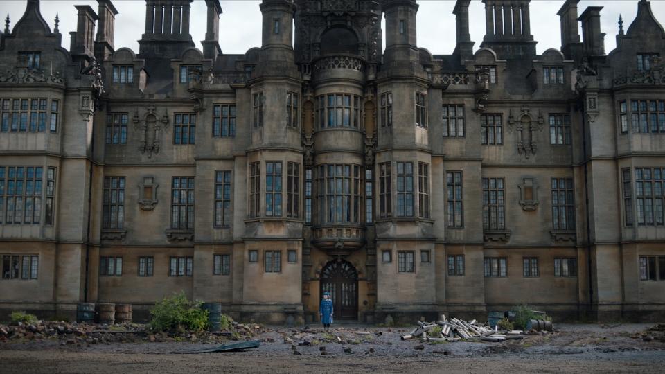 The fictitious Misselthwaite Manor is the backdrop for the film’s drama and is a mixture of the Harlaxton estate, Duncombe Park, and a soundstage.