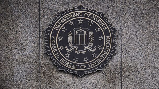 PHOTO: The Federal Bureau of Investigation seal is displayed outside FBI headquarters in Washington, D.C., Feb. 2, 2018.  (Bloomberg via Getty Images)