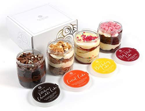 31) Four Jar Cakes With Custom Message