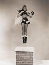 <p>The star of <em>White Christmas</em> seems to have no problem getting into the holiday spirit during a promotional shoot. Good thing!</p>