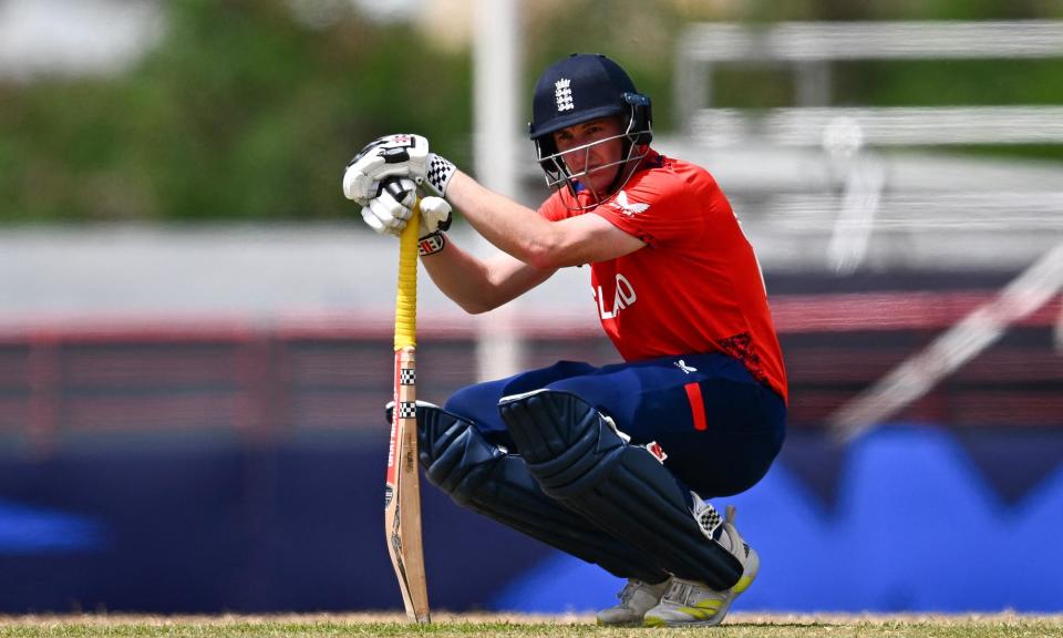 <span>Harry Brook hit a half-century against South Africa.</span><span>Photograph: Chandan Khanna/AFP/Getty Images</span>