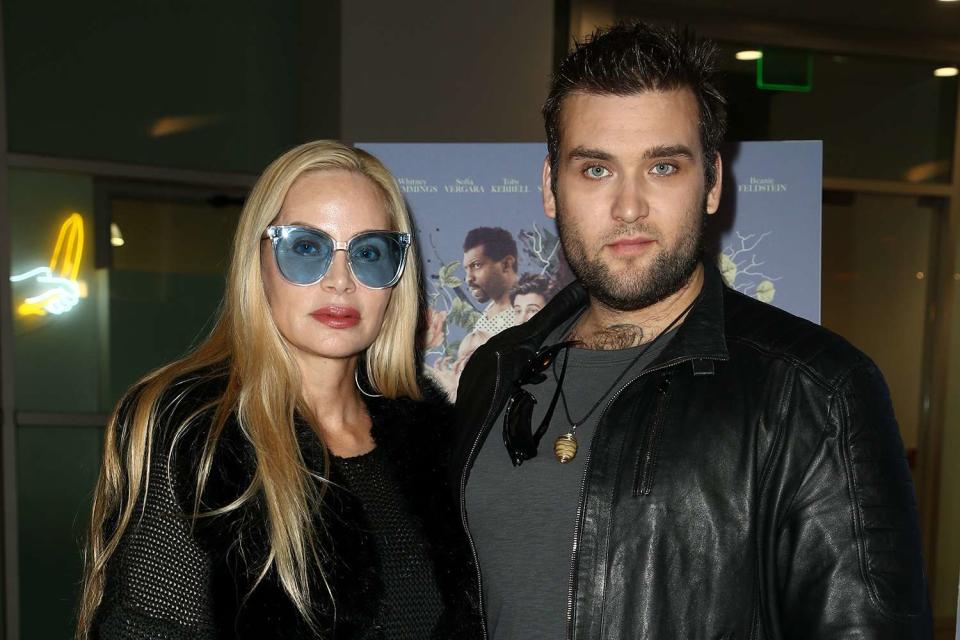 <p>John Salangsang/Shutterstock</p> Christina Fulton and Weston Coppola Cage in Los Angeles on Feb. 1, 2018