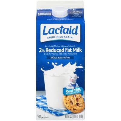 <p><strong>Lactaid</strong></p><p>target.com</p><p><strong>$3.59</strong></p><p><a href="https://www.target.com/p/lactaid-milk-100-lactose-free-reduced-fat-0-5-gal/-/A-13292864" rel="nofollow noopener" target="_blank" data-ylk="slk:Shop Now;elm:context_link;itc:0;sec:content-canvas" class="link ">Shop Now</a></p><p>The classic brand in lactose-free milk, <a href="https://www.lactaid.com/" rel="nofollow noopener" target="_blank" data-ylk="slk:Lactaid;elm:context_link;itc:0;sec:content-canvas" class="link ">Lactaid </a>was developed back in the 1970s by a third-generation dairyman who realized that by adding lactase to the milk from his family farm, more people could enjoy it. The company now offers 9 kinds of milk, ice cream, cottage cheese, and even eggnog. Because the lactose has already been broken down into the simpler sugars, Lactaid has a slightly sweeter taste than regular milk. </p>