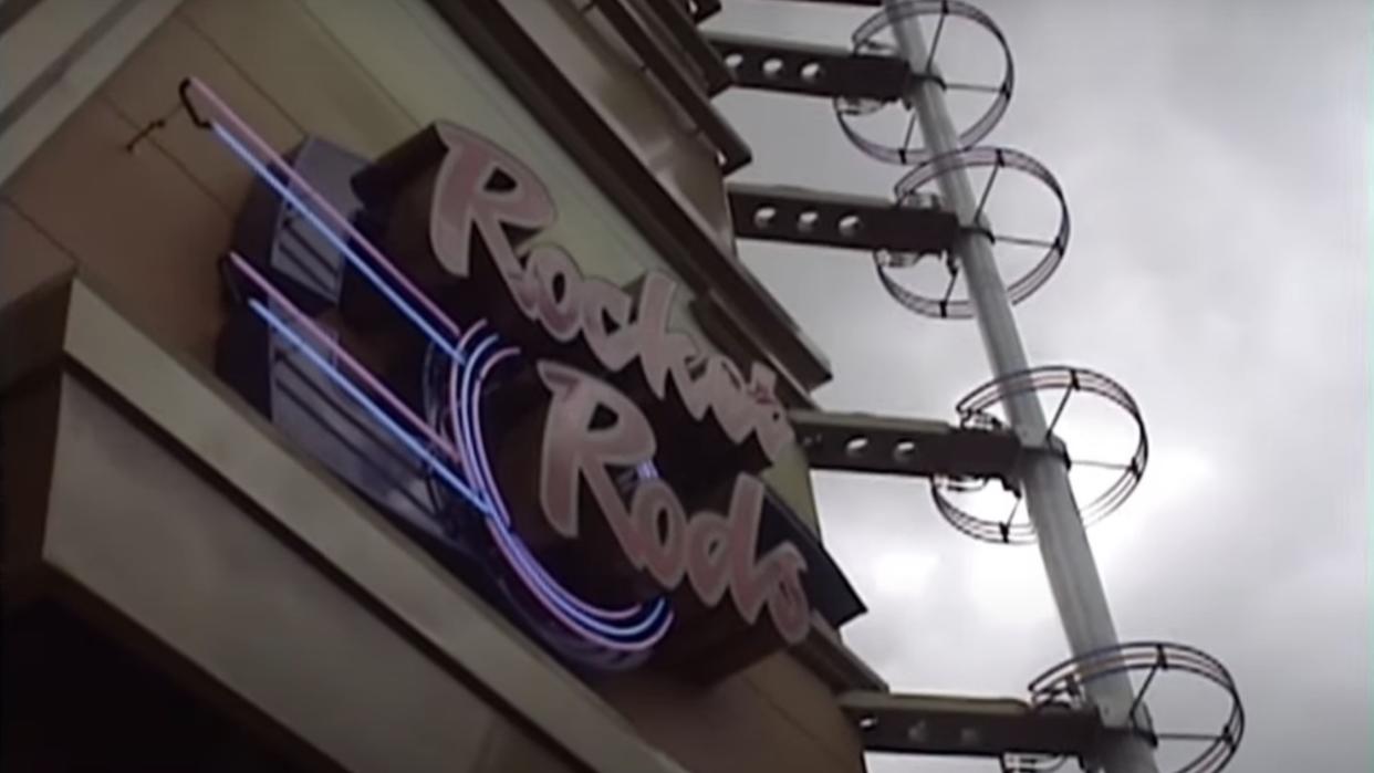  Rocket Rods signage at Disneyland 