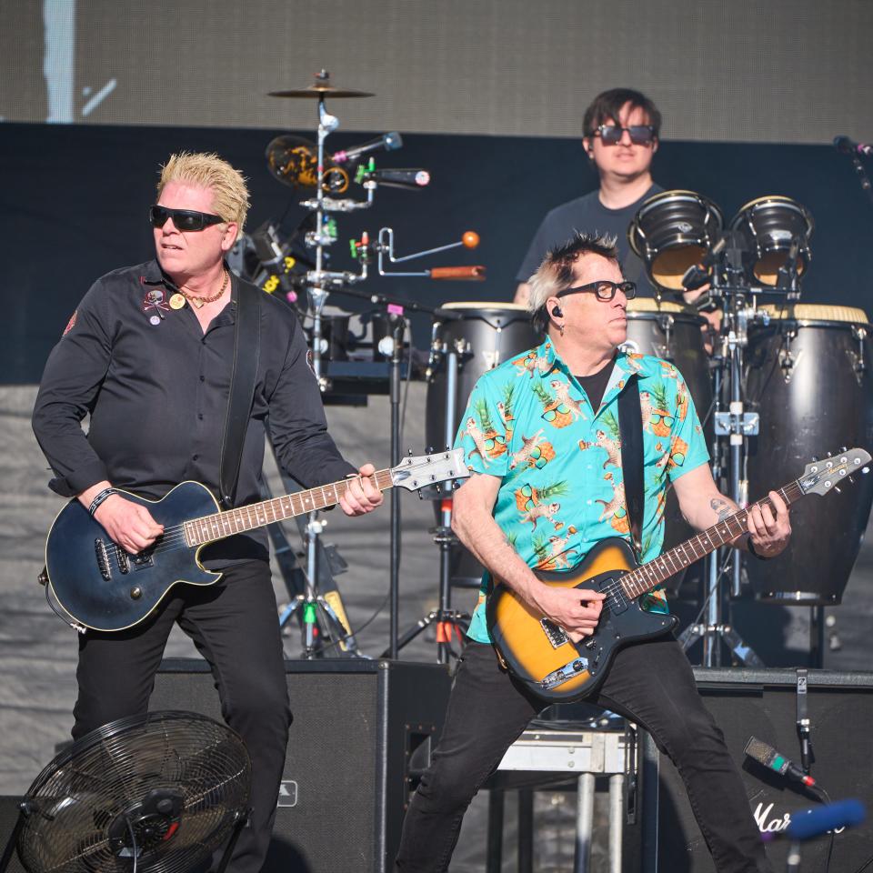 The Offspring perform on the Home Plate stage during day one of the Innings Festival at Tempe Beach Park on Feb. 25, 2023.