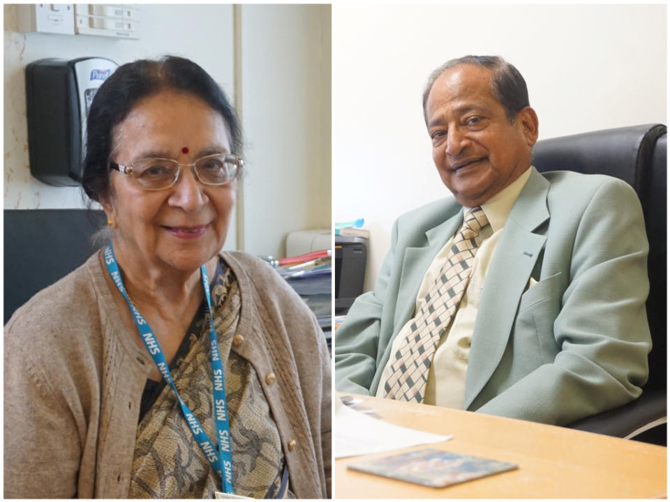 The couple, both 81, have served several generations of the same families over the years. (NHS East Lancashire CCG / SWNS)