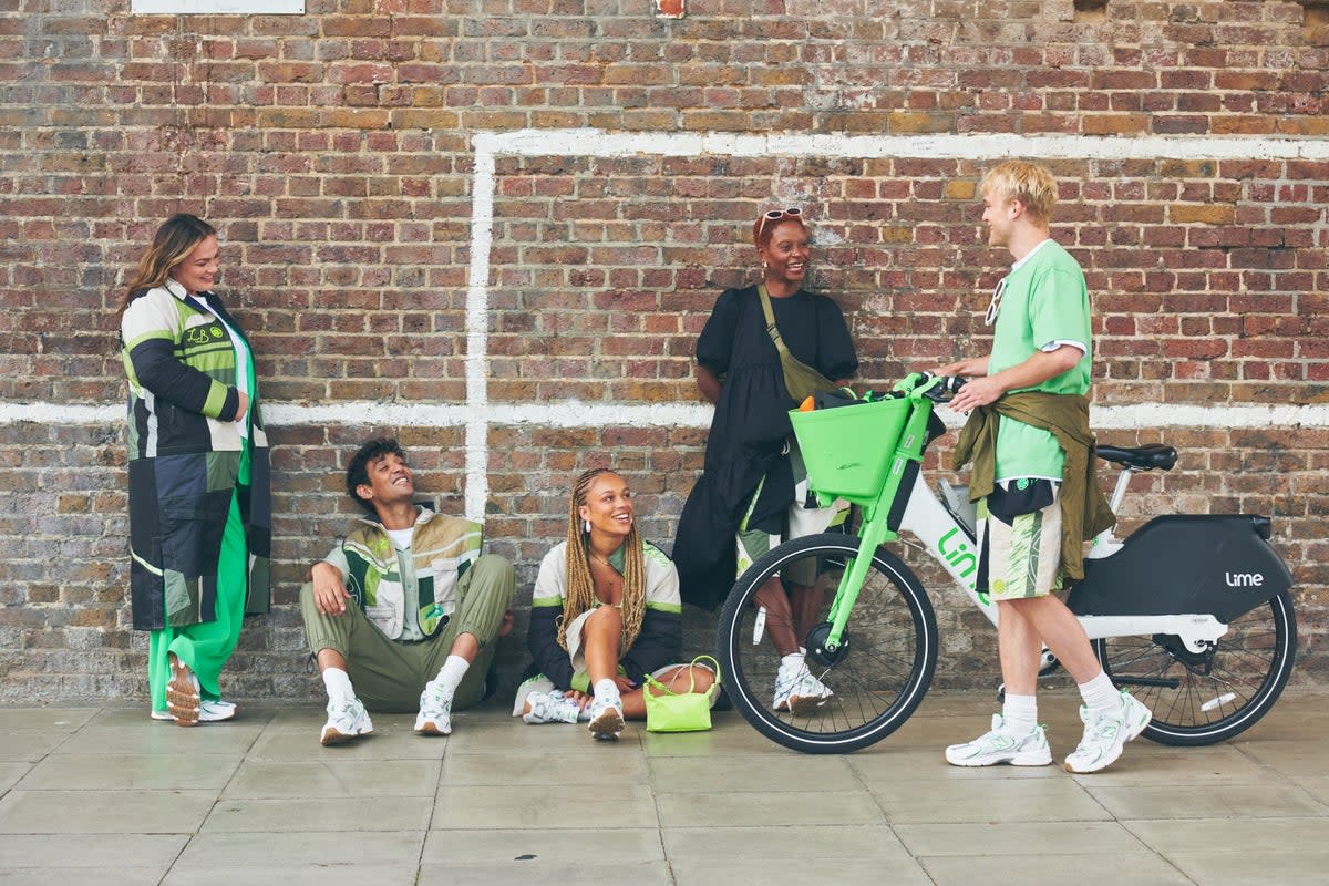 Lime’s iconic shade of green has inspired a clothing collection   (Dominic Marley)