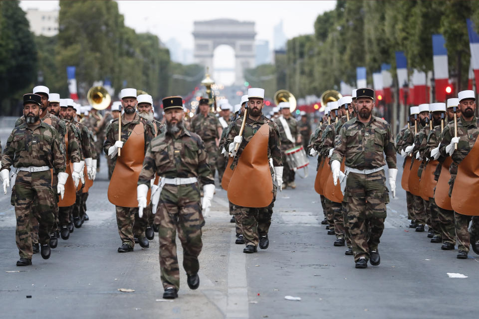 Bastille Day military parade on the Champs-Élysées in Paris