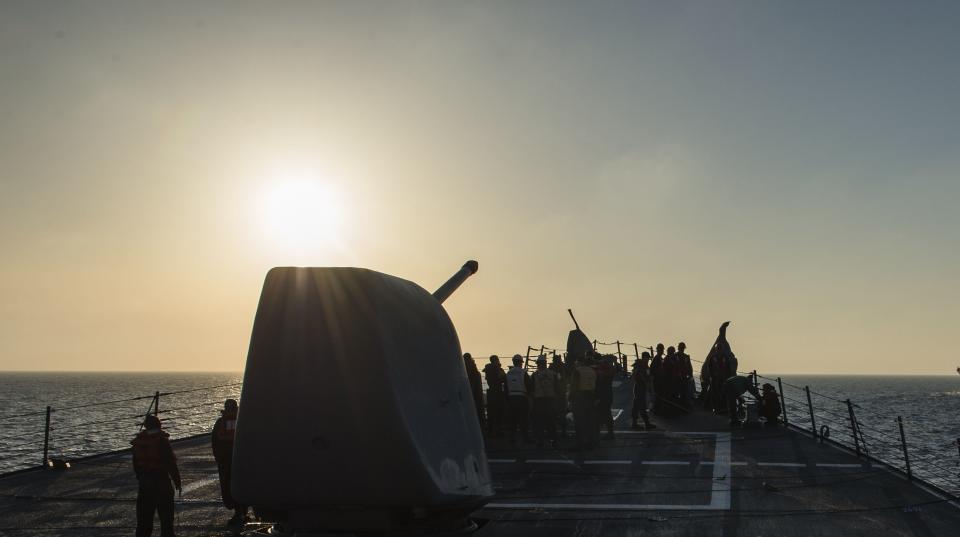 a photo of US military vessel in Red Sea