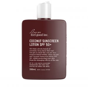 We are feel good inc. coconut sunscreen lotion SPF 50+