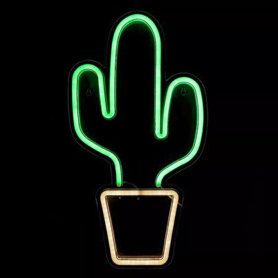 Neon cactus sign