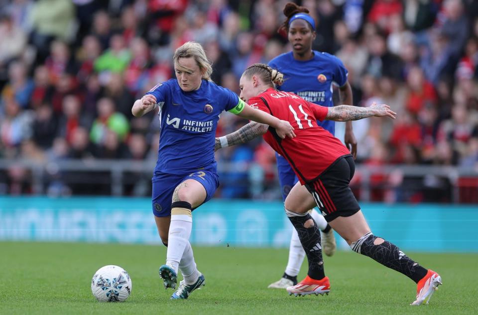 Revenge? Chelsea lost to Manchester United in the FA Cup semi-finals last month (The FA via Getty Images)