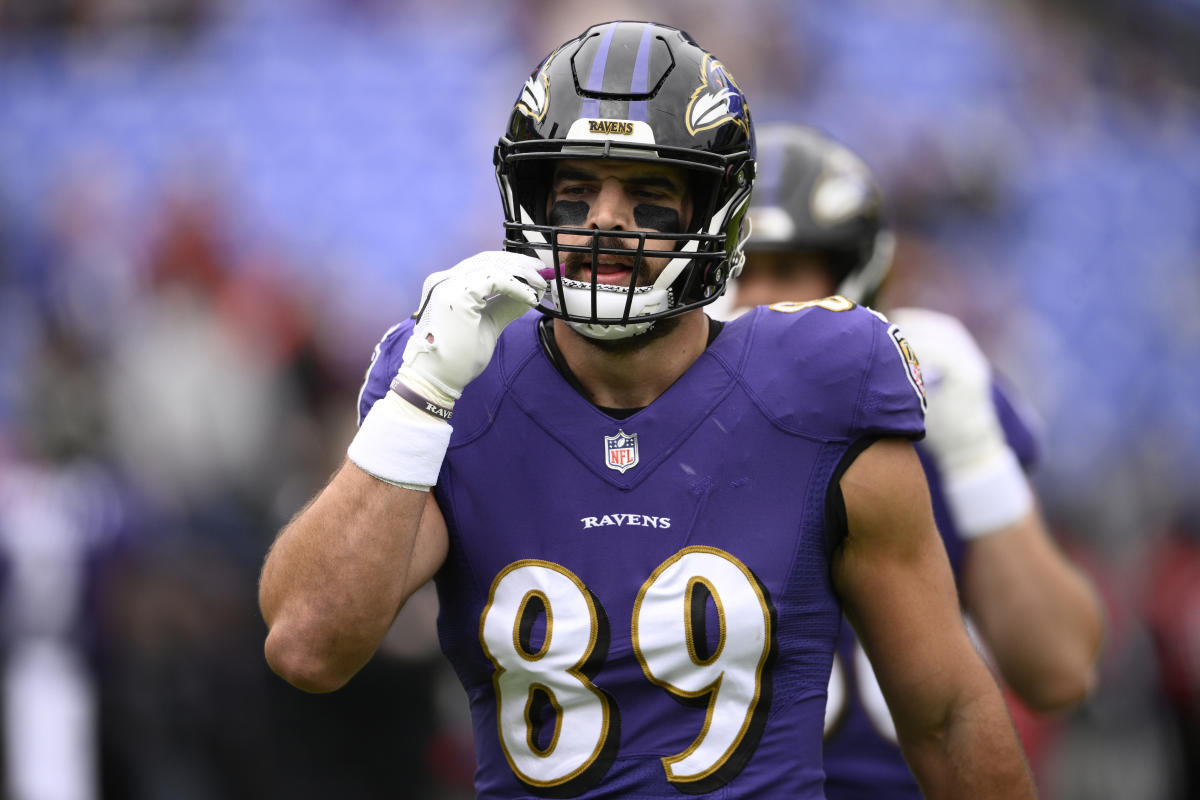 Ravens TE Mark Andrews (knee/shoulder) downgraded to out for Monday's game  vs. Saints