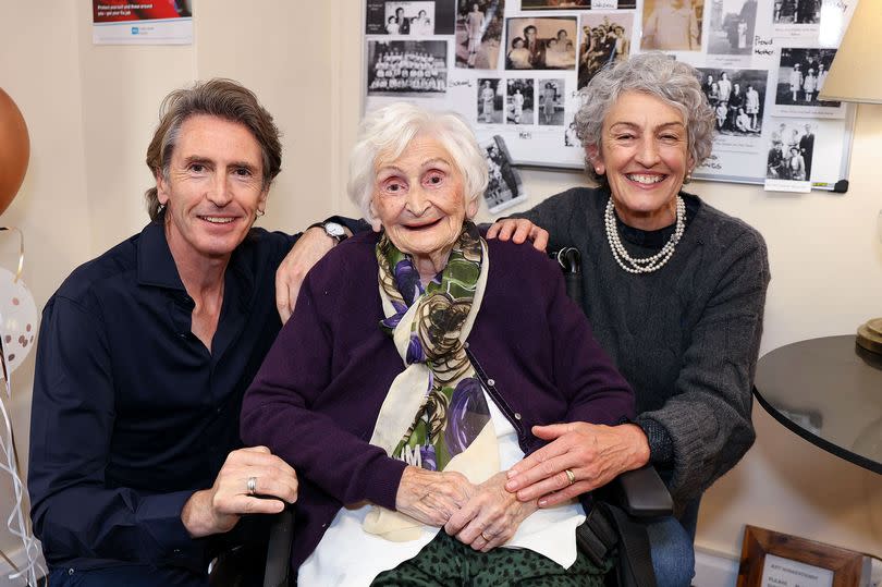 Pauline McCarty with her daughter Miriam and son Peter