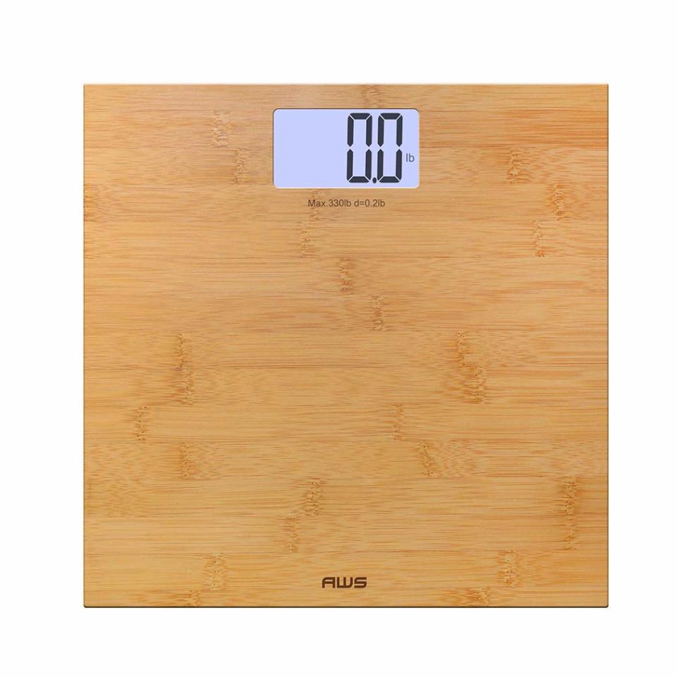 American Weigh Bamboo Backlit Digital Scale. (Photo: Amazon)