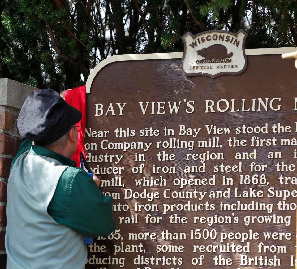 80. The Rolling Mills plaque pays homage to one of the most significant sites in Milwaukee’s history: a 19th century iron mill where a march for an eight-hour work day turned deadly.