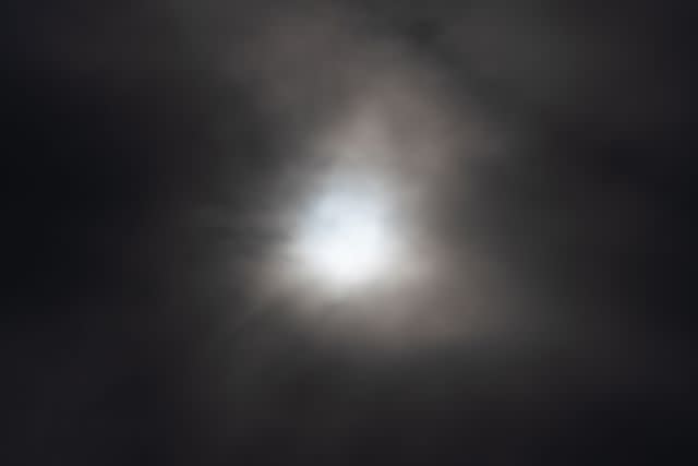 <p>Adam Gray/Getty Images</p> The eclipse in Niagara Falls, New York