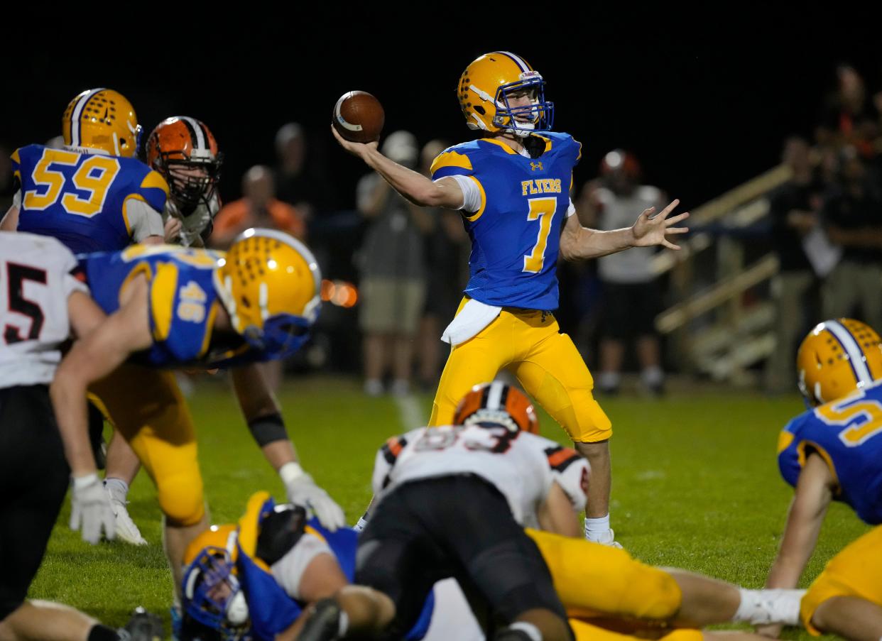 Marion Local quarterback Justin Knouff was named first-team All-Ohio in Division VII.
