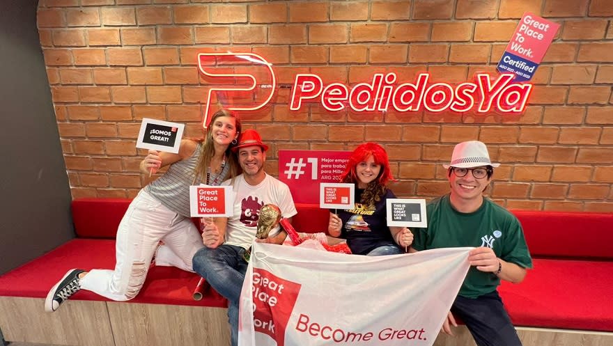 PedidosYa fue incluida en el ranking Best Place to Work en Argentina