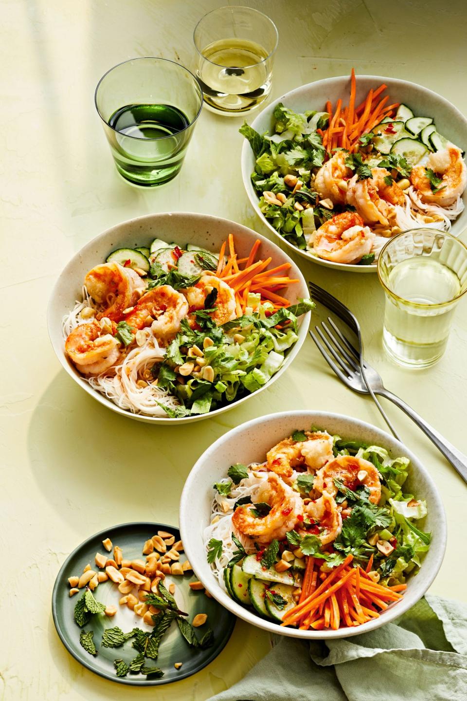 Vietnamese-Style Shrimp Noodle Bowls