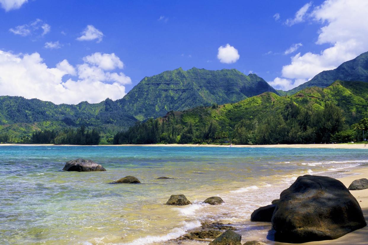 Hanalei Bay Beach, Kauai, Hawaii