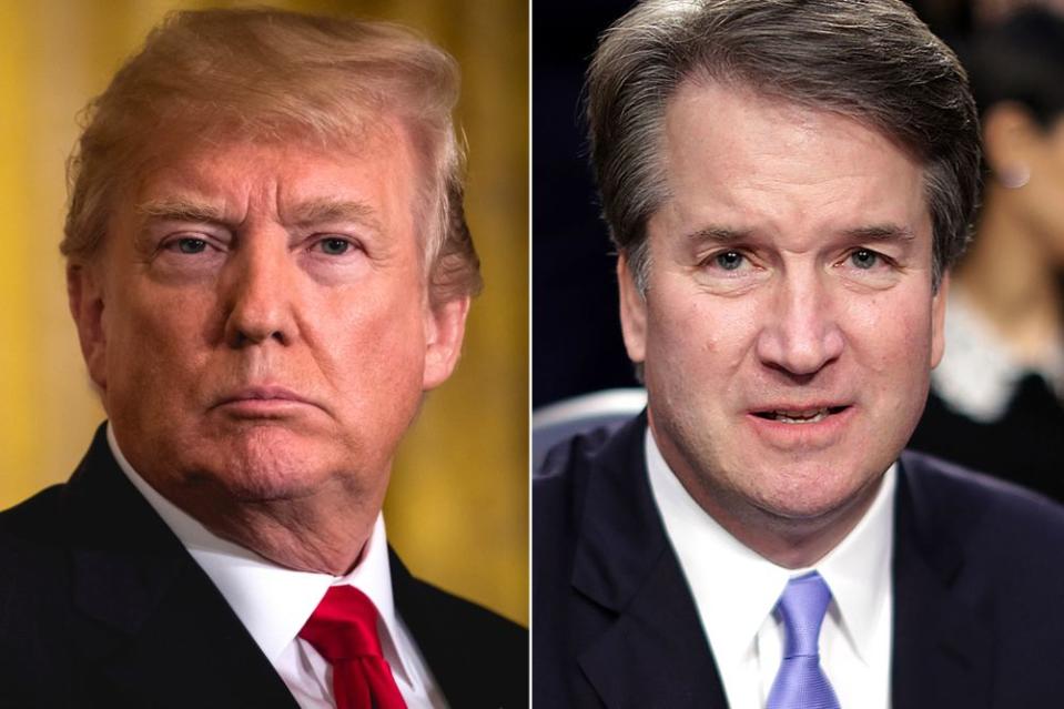 Donald Trump and Brett Kavanaugh