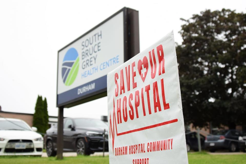 Residents in the rural town of Durham, Ont., have launched a Save Our Hospital campaign after it was announced the emergency department would be shortening its hours and in-patient beds would be moved to Kincardine and Walkerton. 
