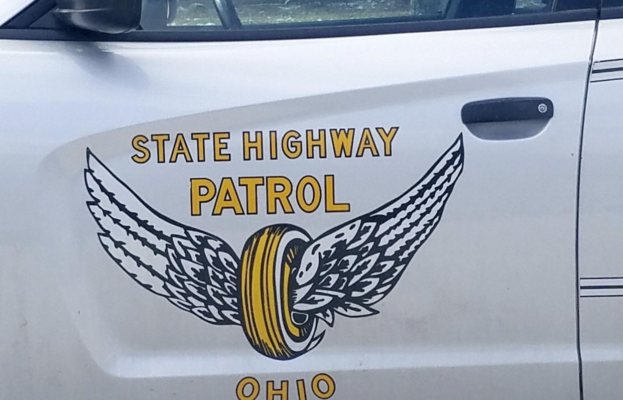 Ohio State Highway Patrol "flying wheel" logo