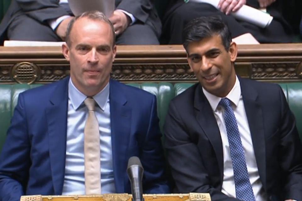 Dominic Raab and Rishi Sunak (PA Archive)