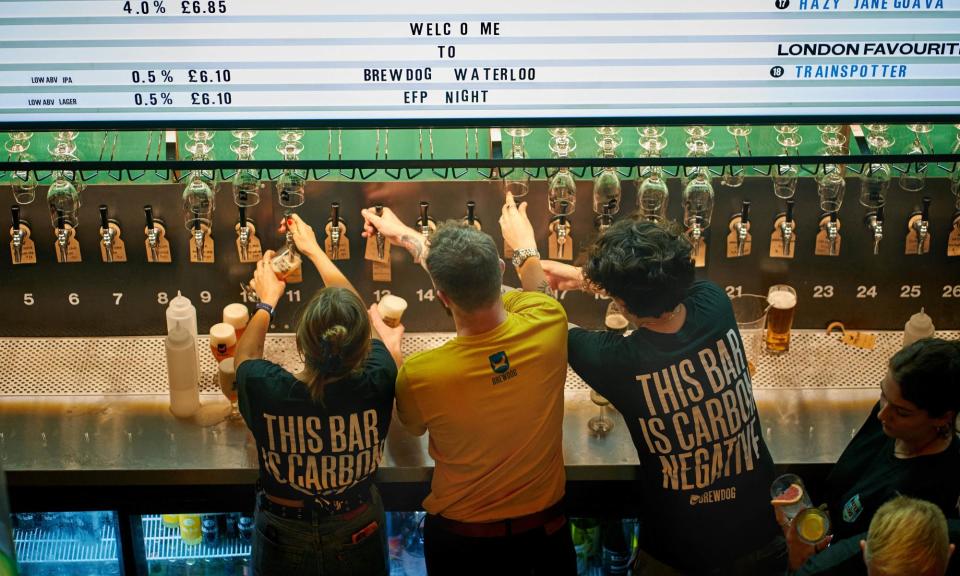 <span>BrewDog has been accused in the past of fostering a ‘culture of fear’ and mistreating workers.</span><span>Photograph: Simon Jacobs/PA</span>