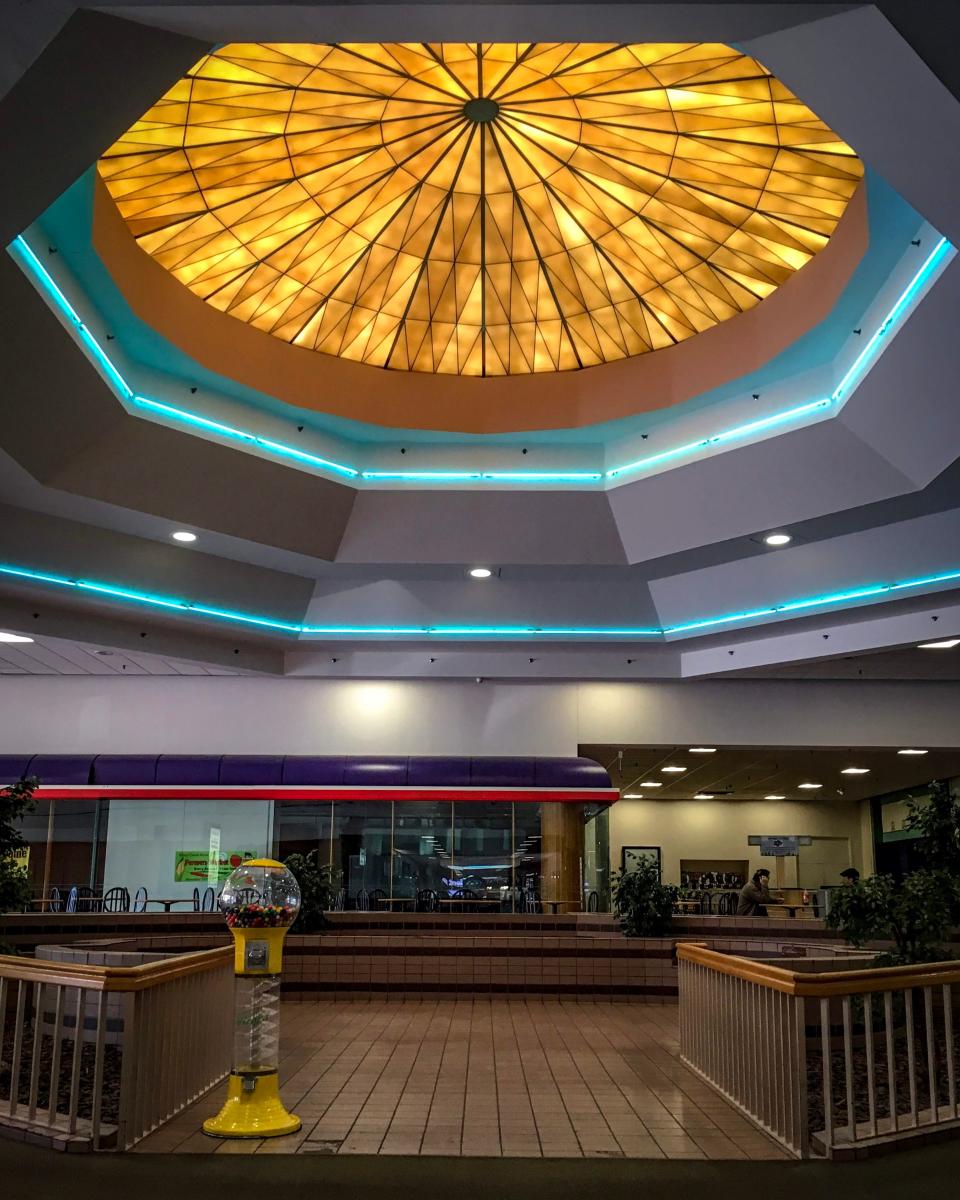 A view from inside the Swansea Mall shortly before its closing in 2019.