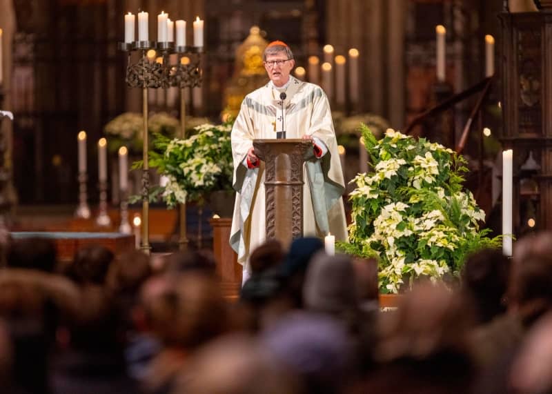 Cardinal Rainer Maria Woelki, Archbishop of Cologne, celebrates the end-of-year pontifical mass in Cologne Cathedral. Thomas Banneyer/dpa