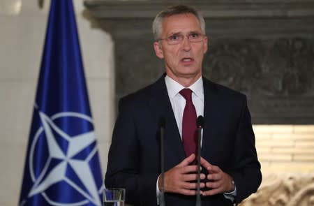 Greek PM Mitsotakis welcomes NATO Secretary General Stoltenberg in Athens