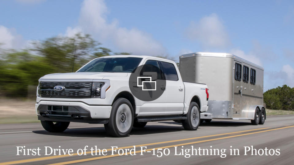 The Platinum version of the all-electric Ford F-150-Lightning. - Credit: Ford Motor Company