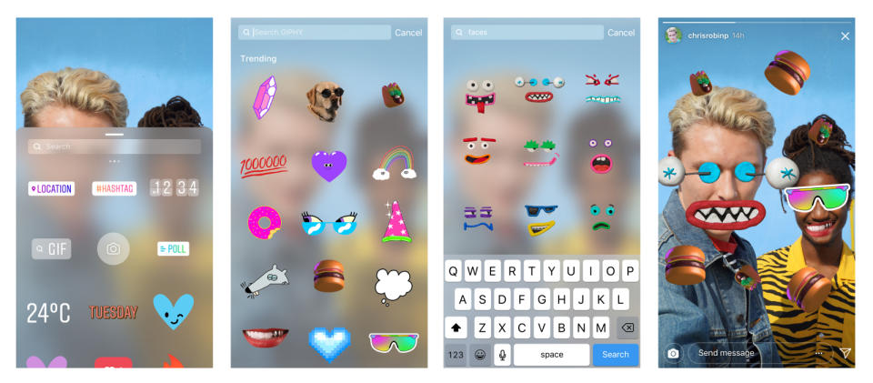 Instagram and Snapchat completely removed Giphy stickers from their apps after