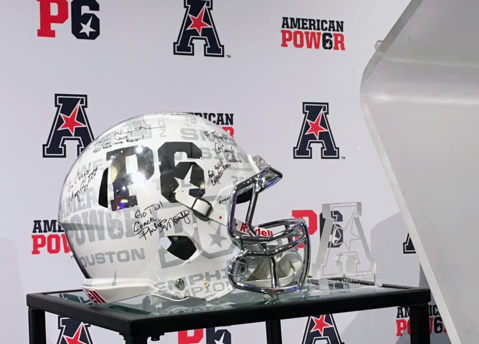 The AAC is trying to brand itself as a peer to the most powerful leagues in college football in the hopes for creating a Power Six. (AP Photo/Ralph D. Russo)