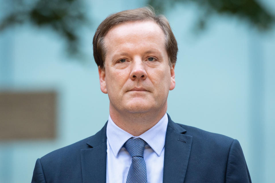 RETRANSMITTED CORRECTING DATE Former Conservative MP Charlie Elphicke arriving at Southwark Crown Court in London where he is on trial accused of three counts of sexually assaulting two women.