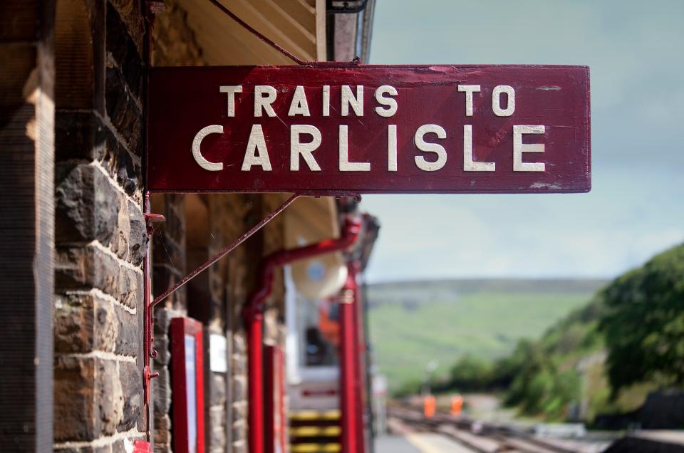 The journey links Crewe with the border city of Carlisle via the spectacular Settle and Carlisle Railway - getty