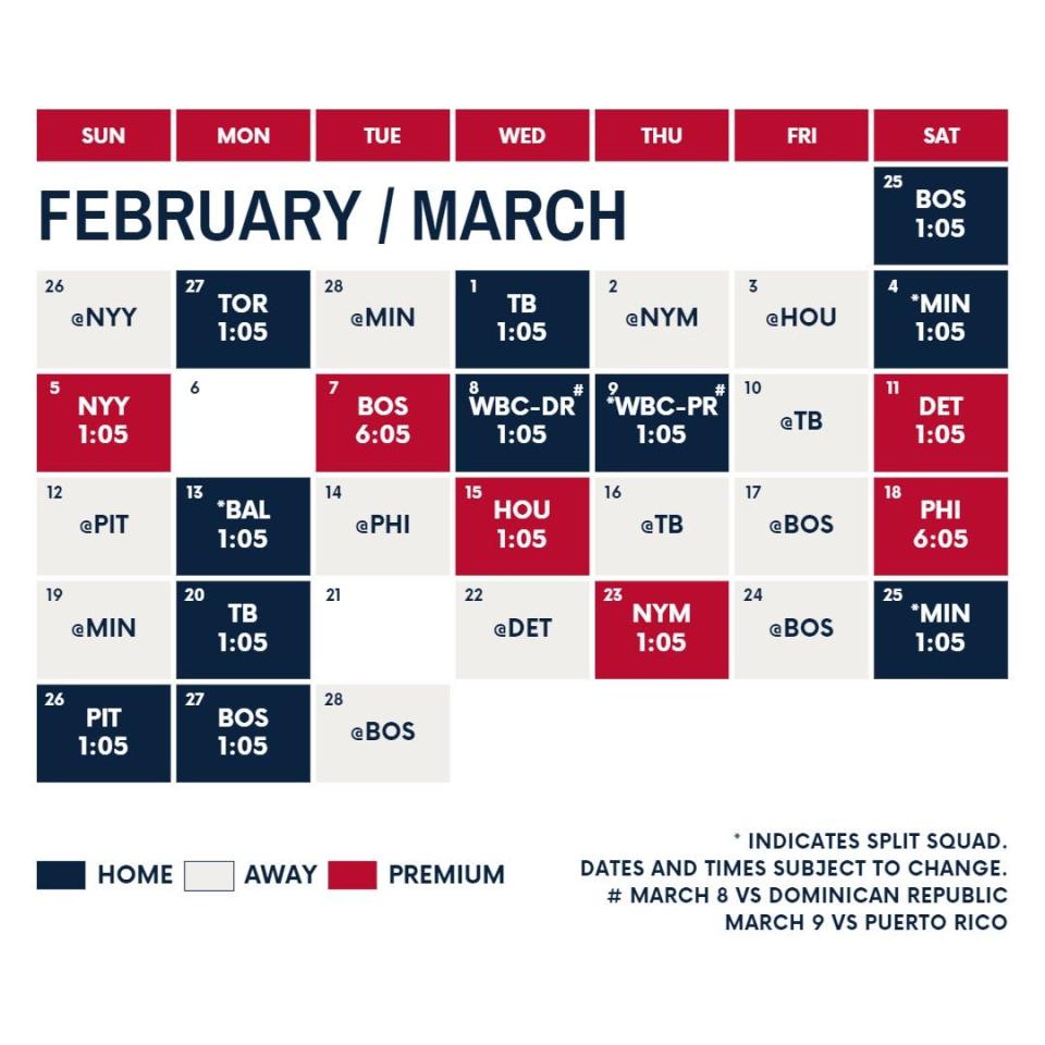 Braves spring training schedule